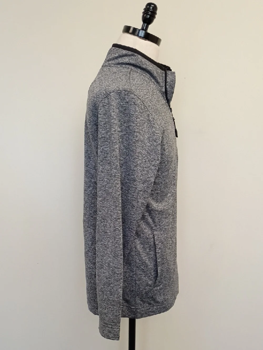 Frontier Supply Co Quarter Zip Pullover Heather Gray Athletic Top Size Small
